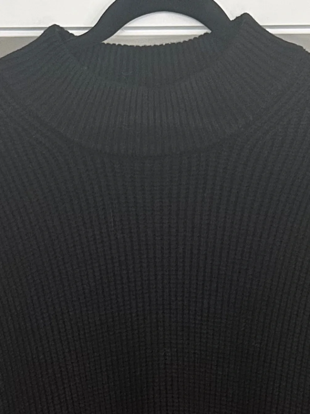 NWT - JUST FEMALE Sophie Black Chunky Rib Knit Sweater Tunic / Dress - Size L - Picture 7 of 8